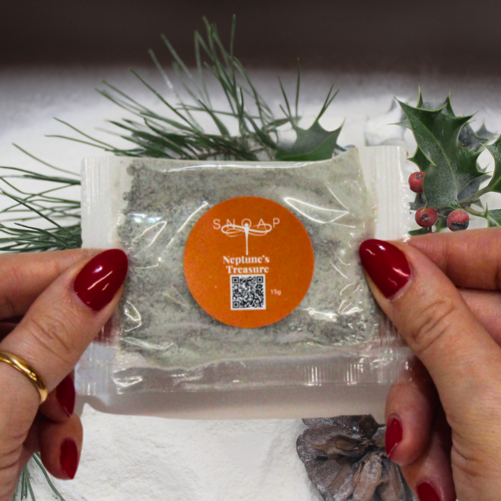 Neptune's Treasure Dead Sea Mud Olive Oil SNOAP soap Sample with 21 natural minerals