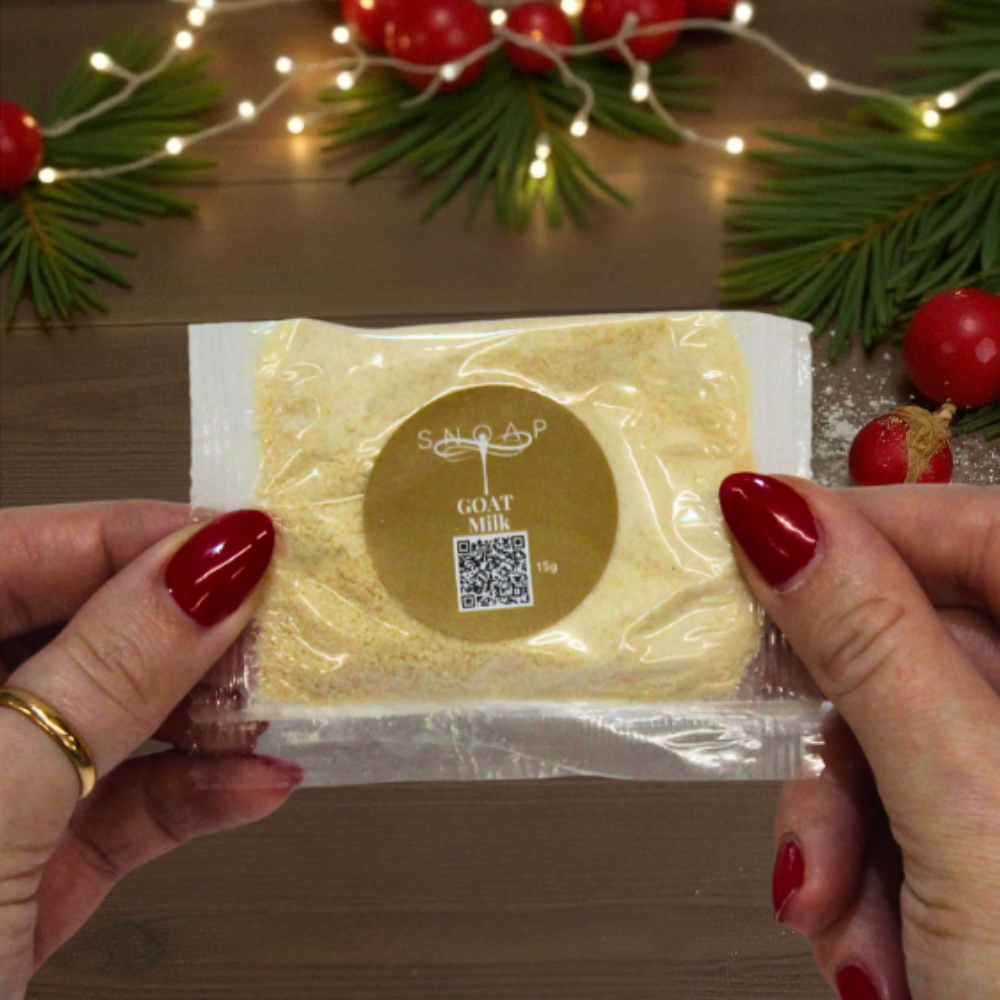 GOAT milk with a hint of Rose Olive Oil SNOAP soap Sample