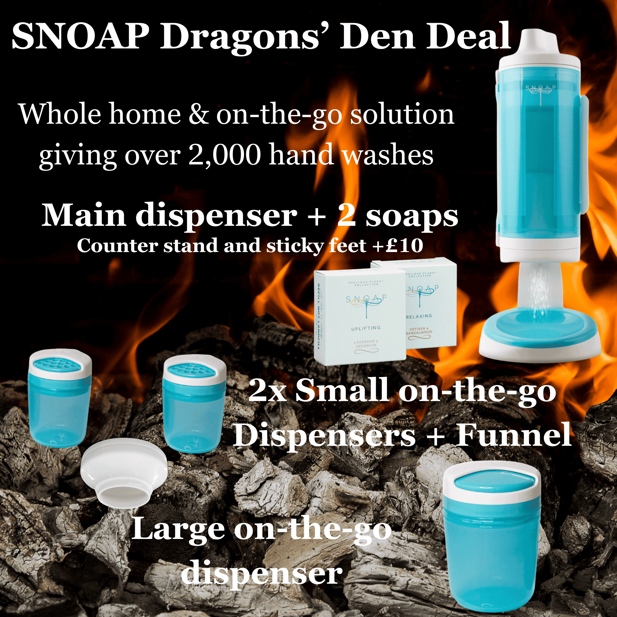 SNOAP Dragons’ Den Deal - Refillable Soap Dispenser System