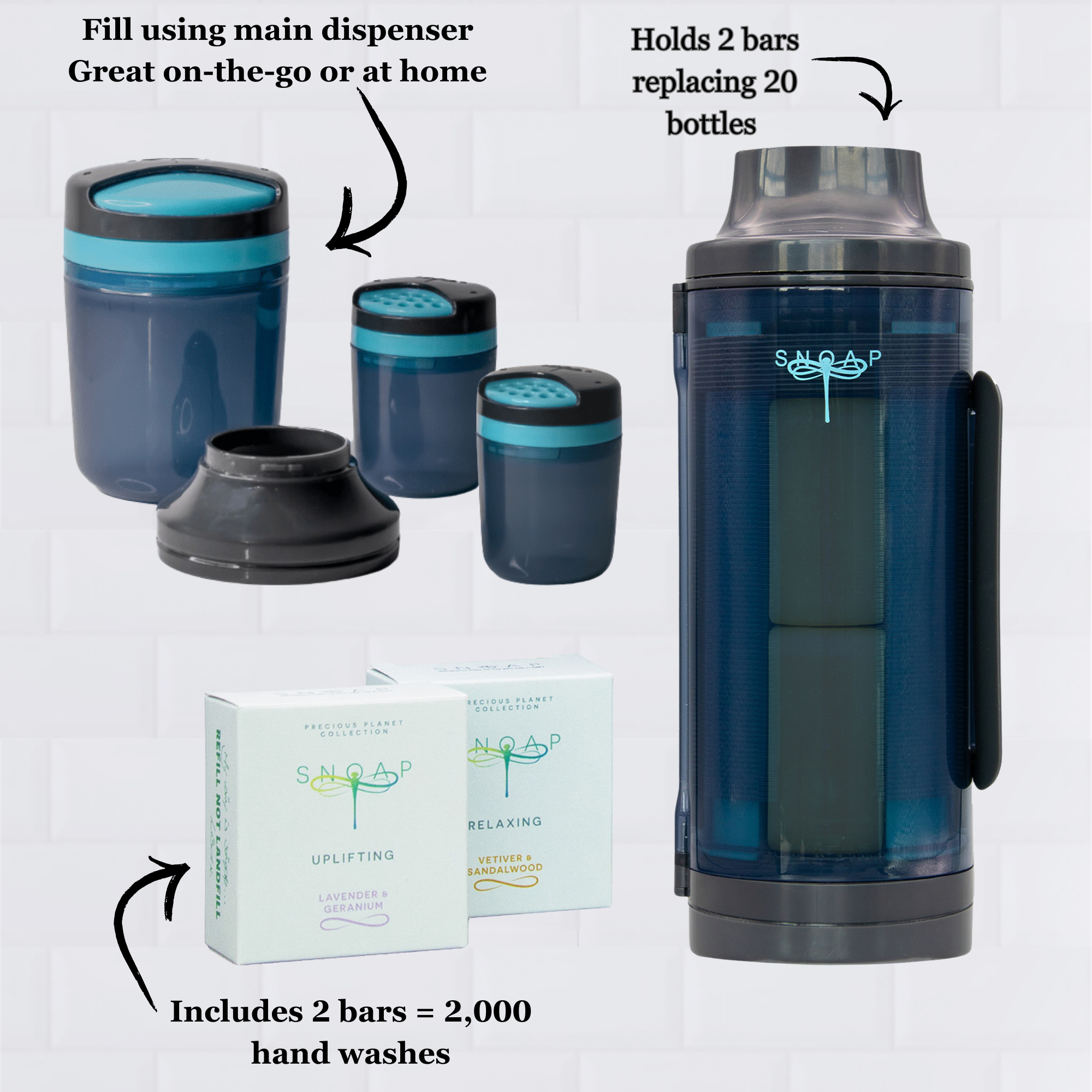 SNOAP Eco-bundle - The Original Eco-Friendly SNOAP Dispenser