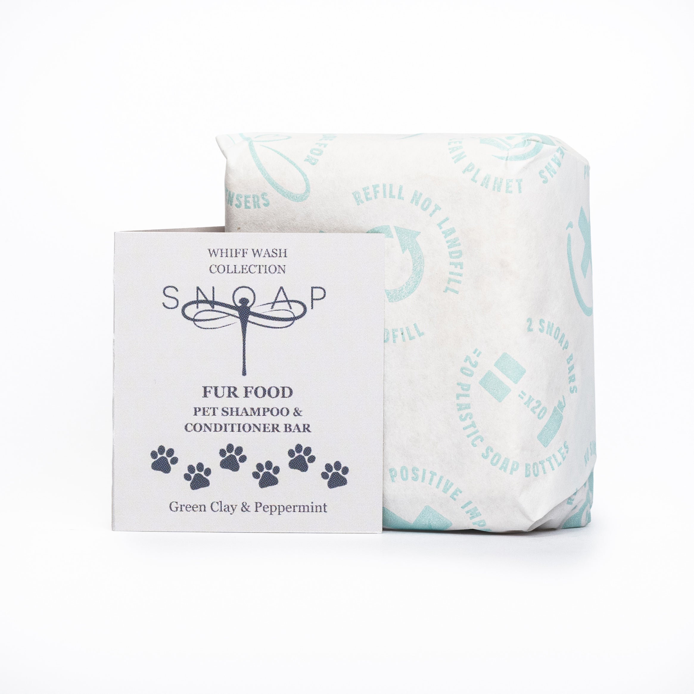 Fur Food - Pet Shampoo & Conditioner Bar - Green Clay & Peppermint