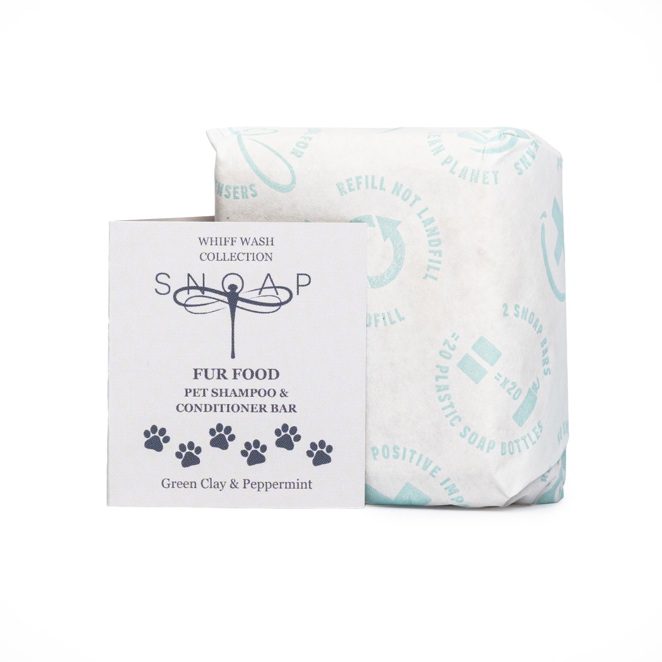 Fur Food - Pet Shampoo & Conditioner Bar - Green Clay & Peppermint
