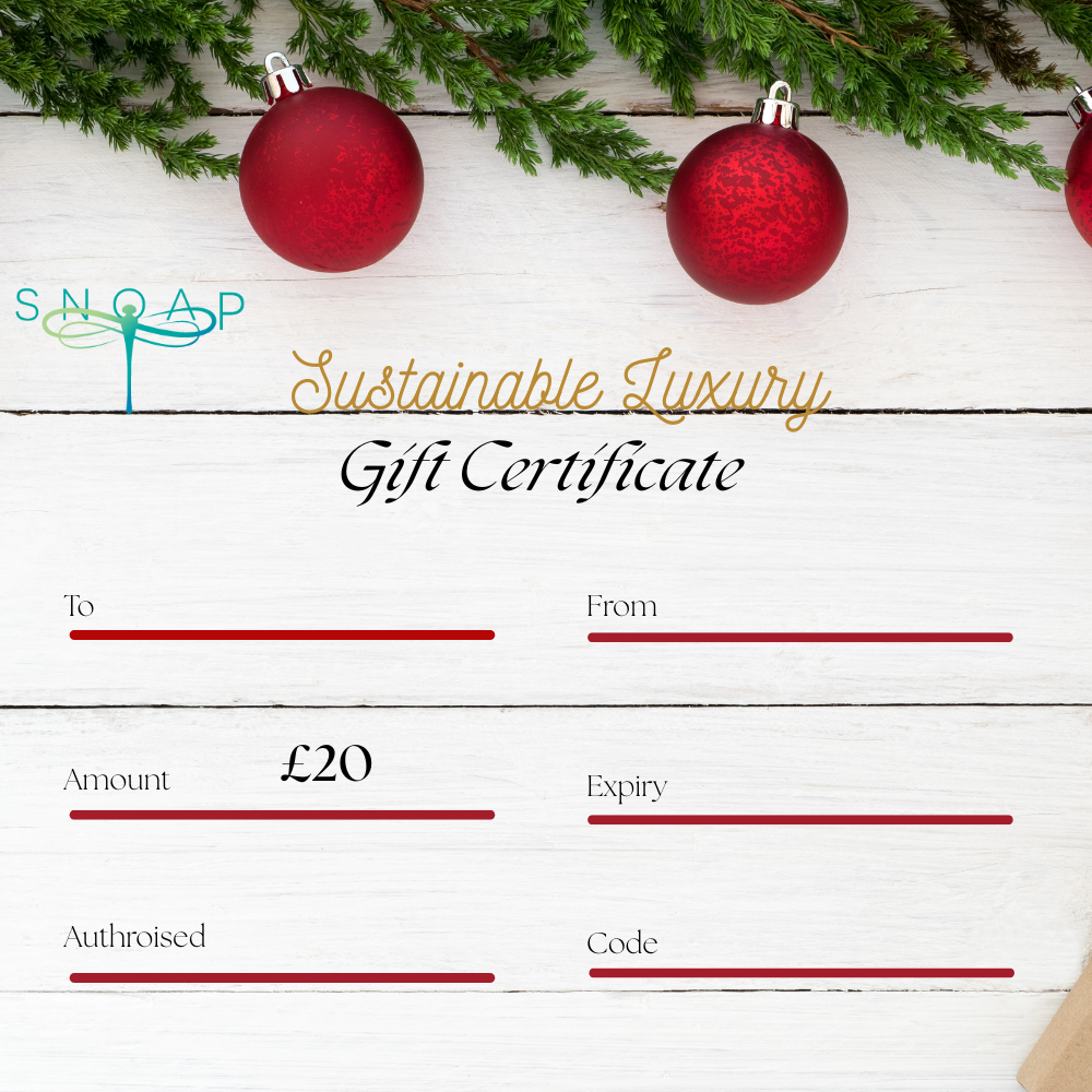 Snoap 20 pound gift voucher certificate