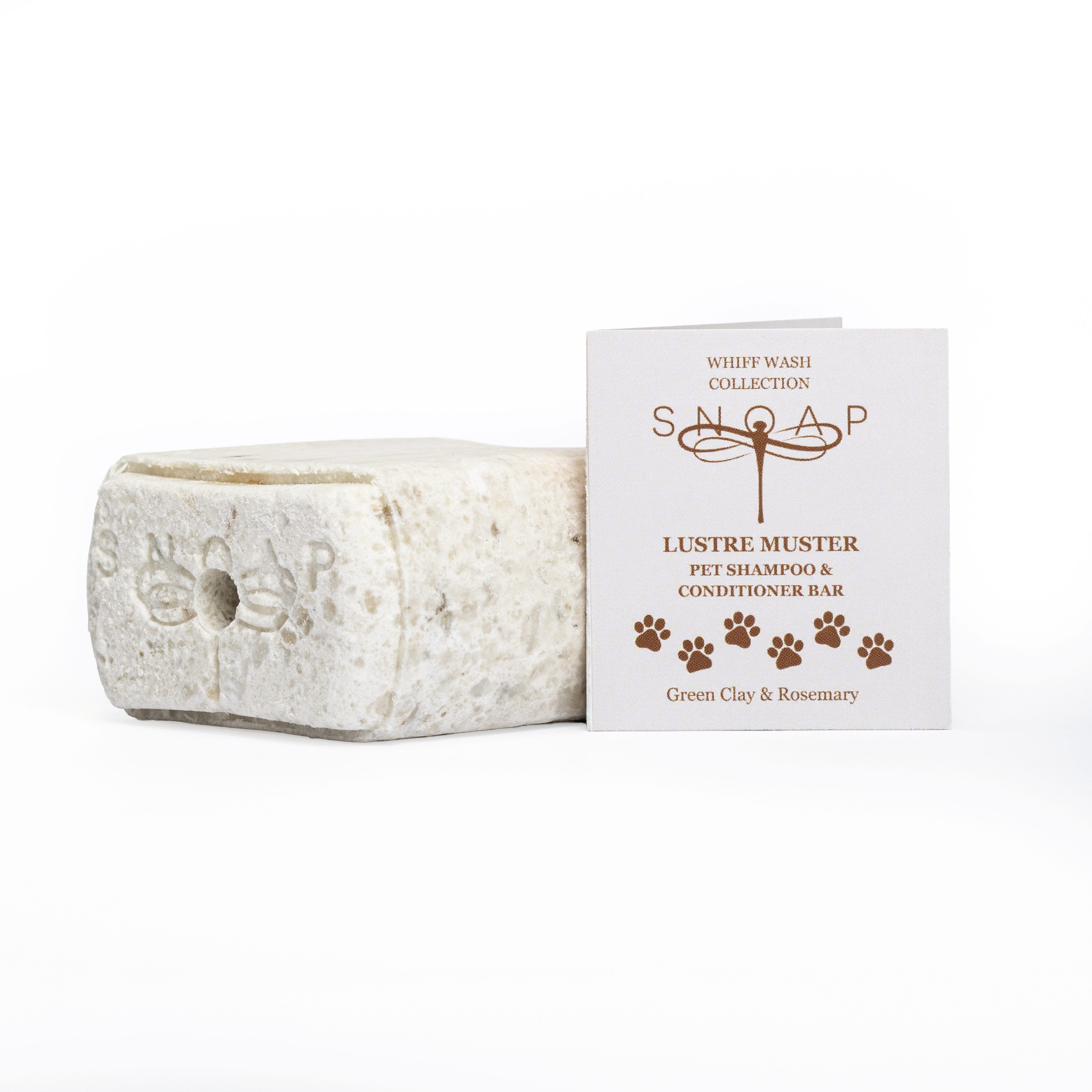 Lustre Muster - Rosemary Pet Shampoo & Conditioner Bar – Green Clay & Rosemary