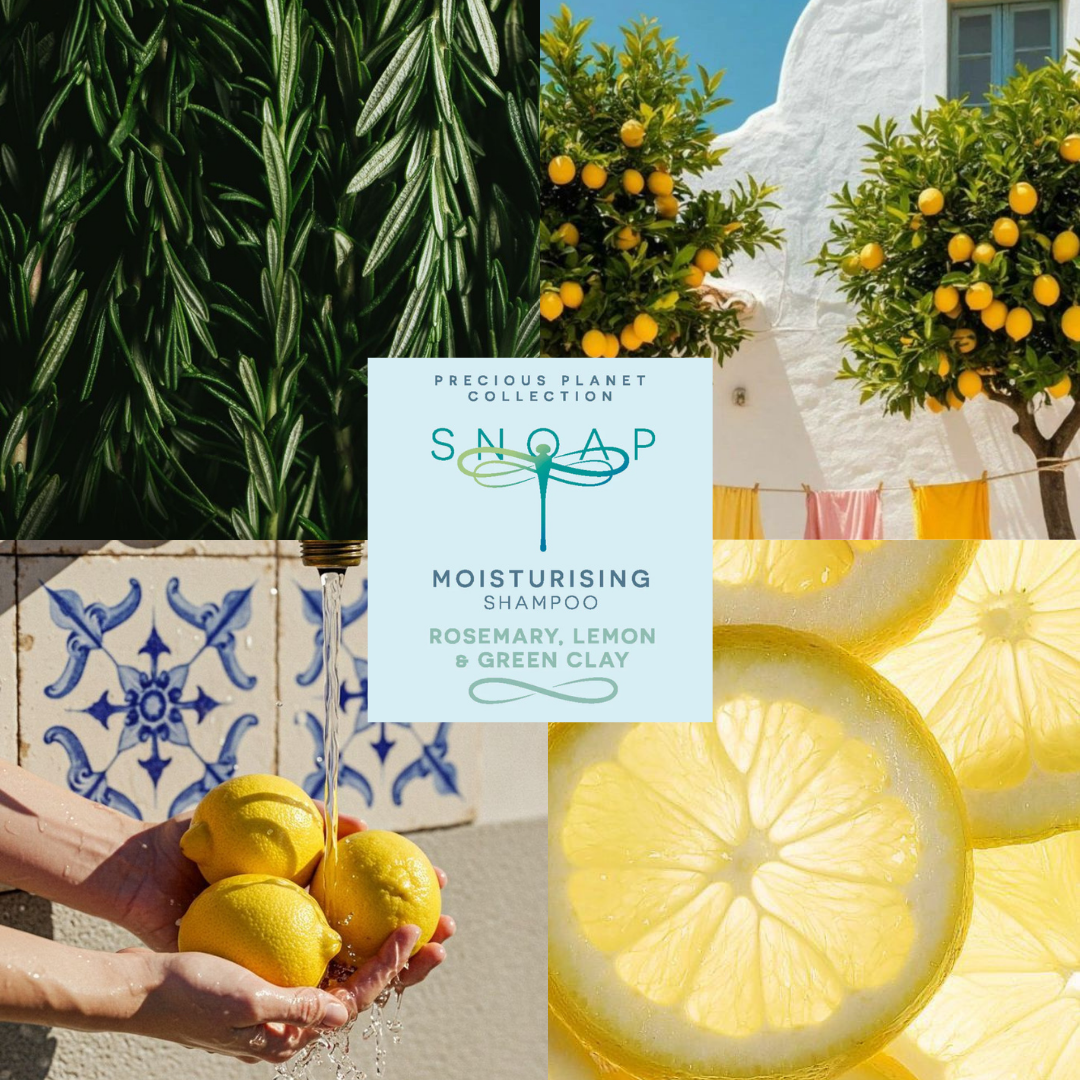 Moisturising Shampoo - Rosemary, Lemon & Green Clay