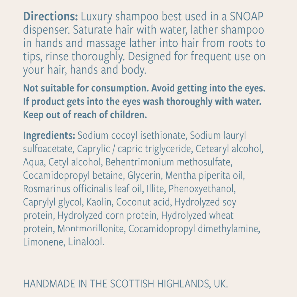 Protecting Shampoo - Green Clay & Peppermint