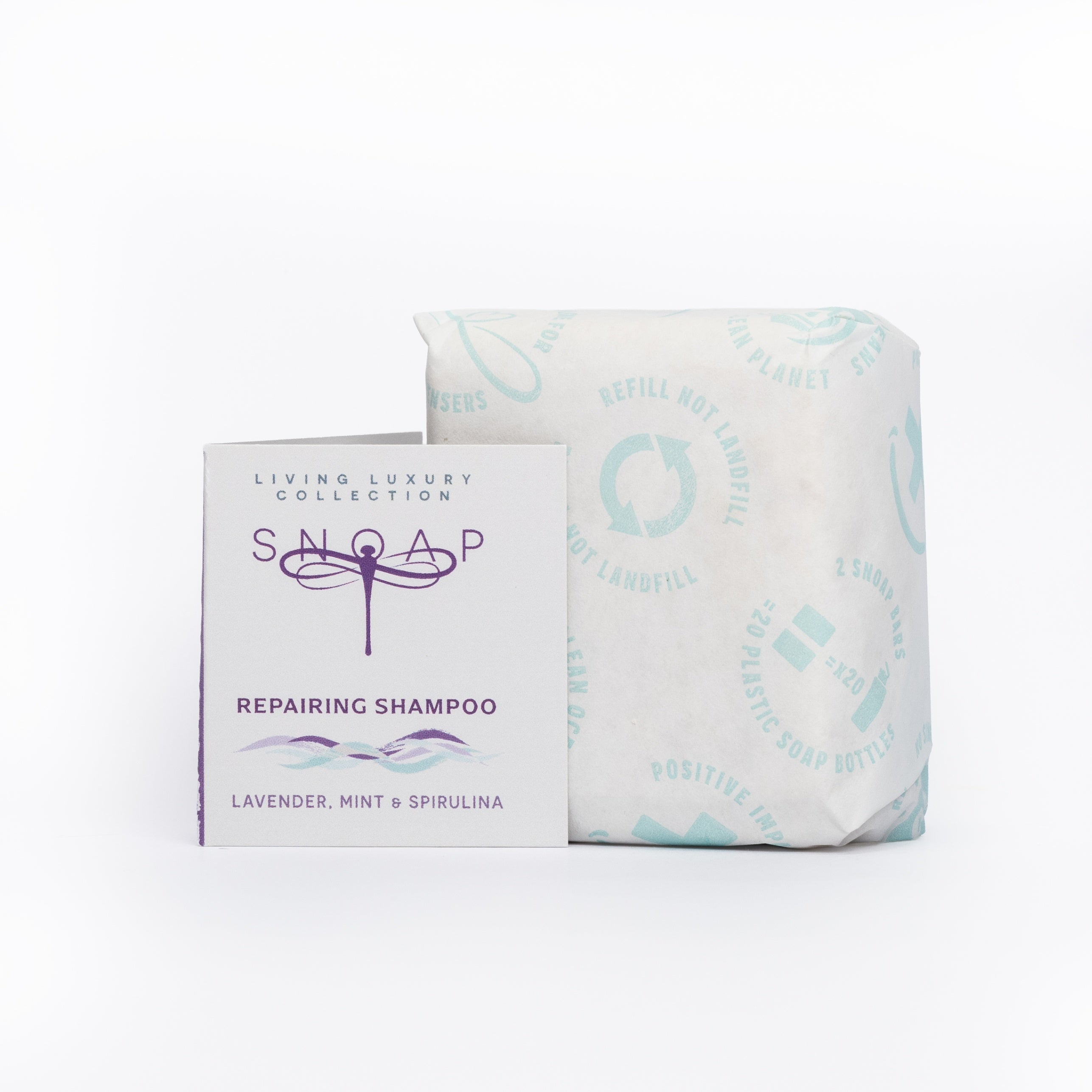 Repairing Shampoo Bar for Coloured Hair – Lavender, Mint & Spirulina