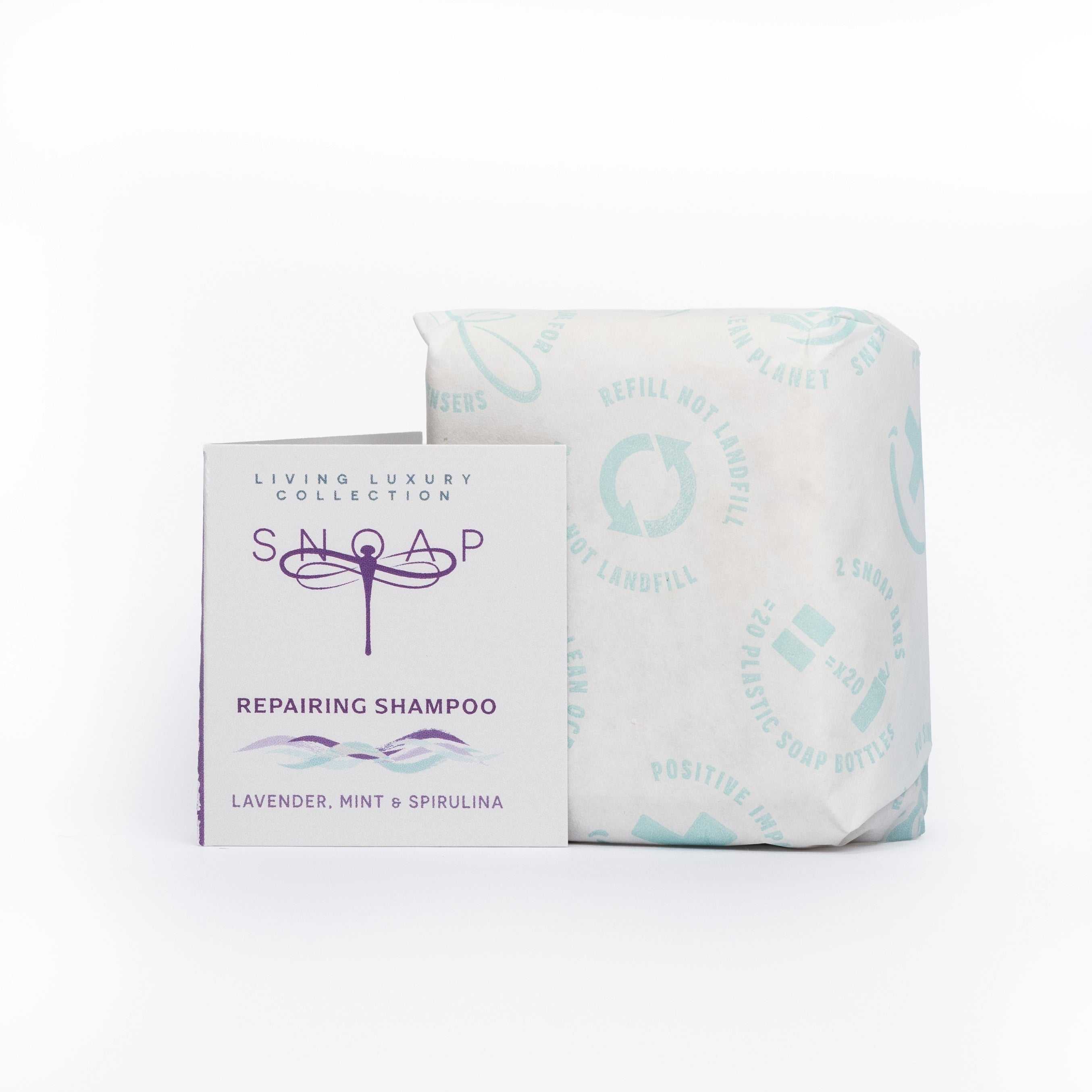 Repairing Shampoo Bar for Coloured Hair – Lavender, Mint & Spirulina