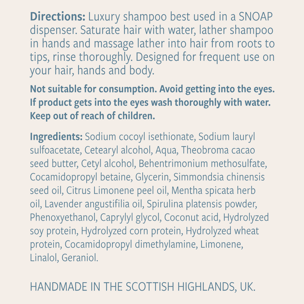 Repairing Shampoo - Lavender, Mint & Spirulina