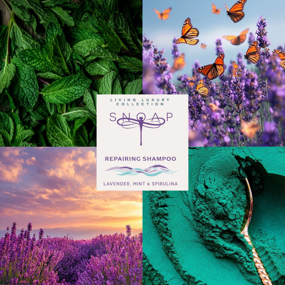 Repairing Shampoo Bar for Coloured Hair – Lavender, Mint & Spirulina