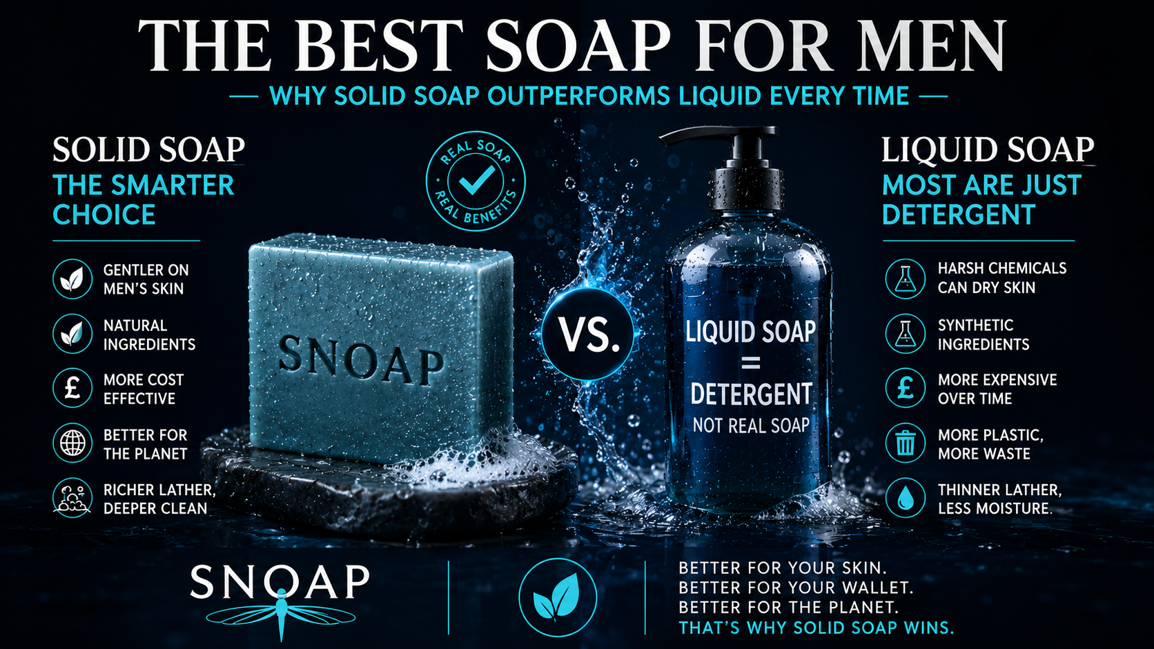 The Best Soap for Men — Why Solid Soap Outperforms Liquid Every Time