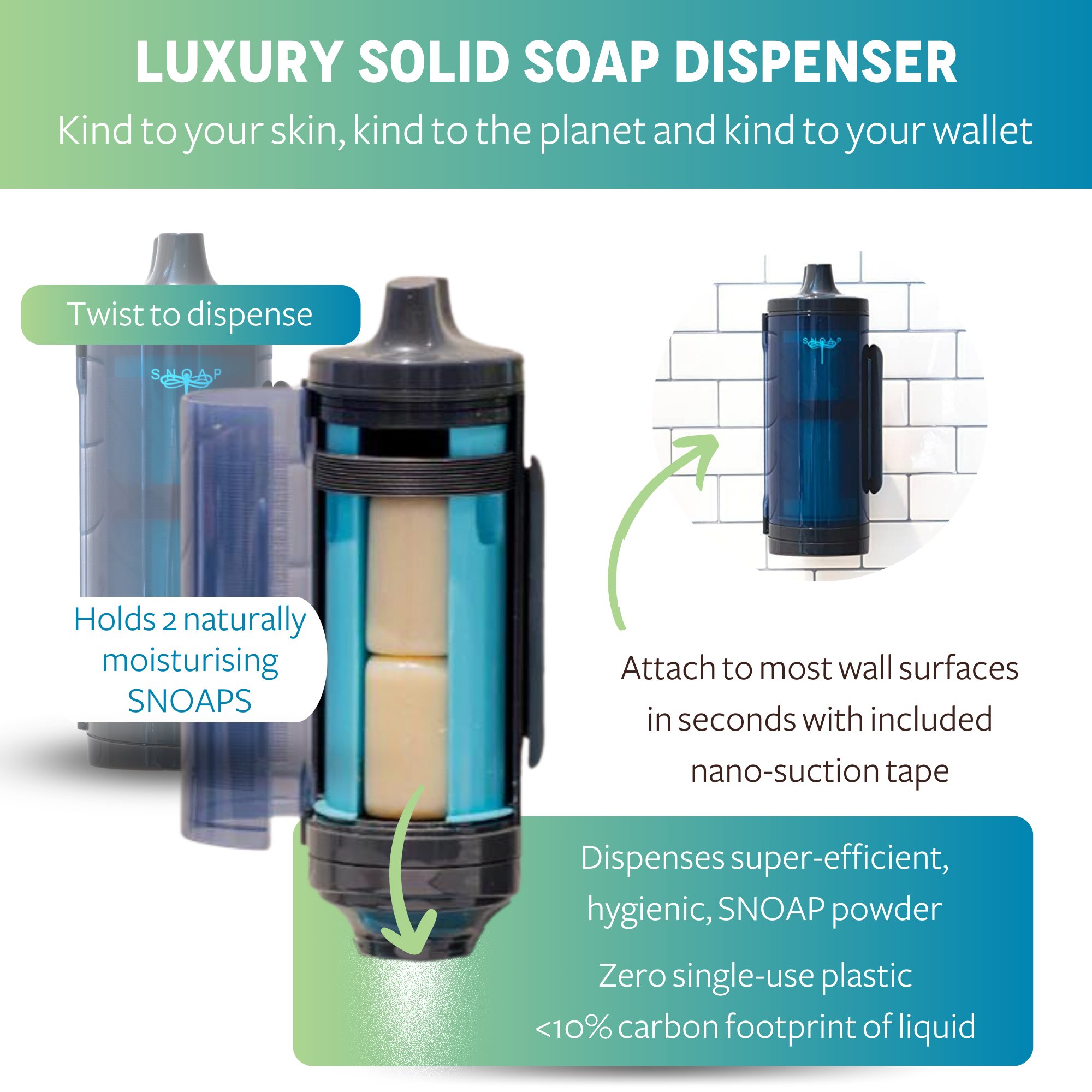SNOAP Dragons’ Den Deal - The Original Eco-Friendly SNOAP Dispenser