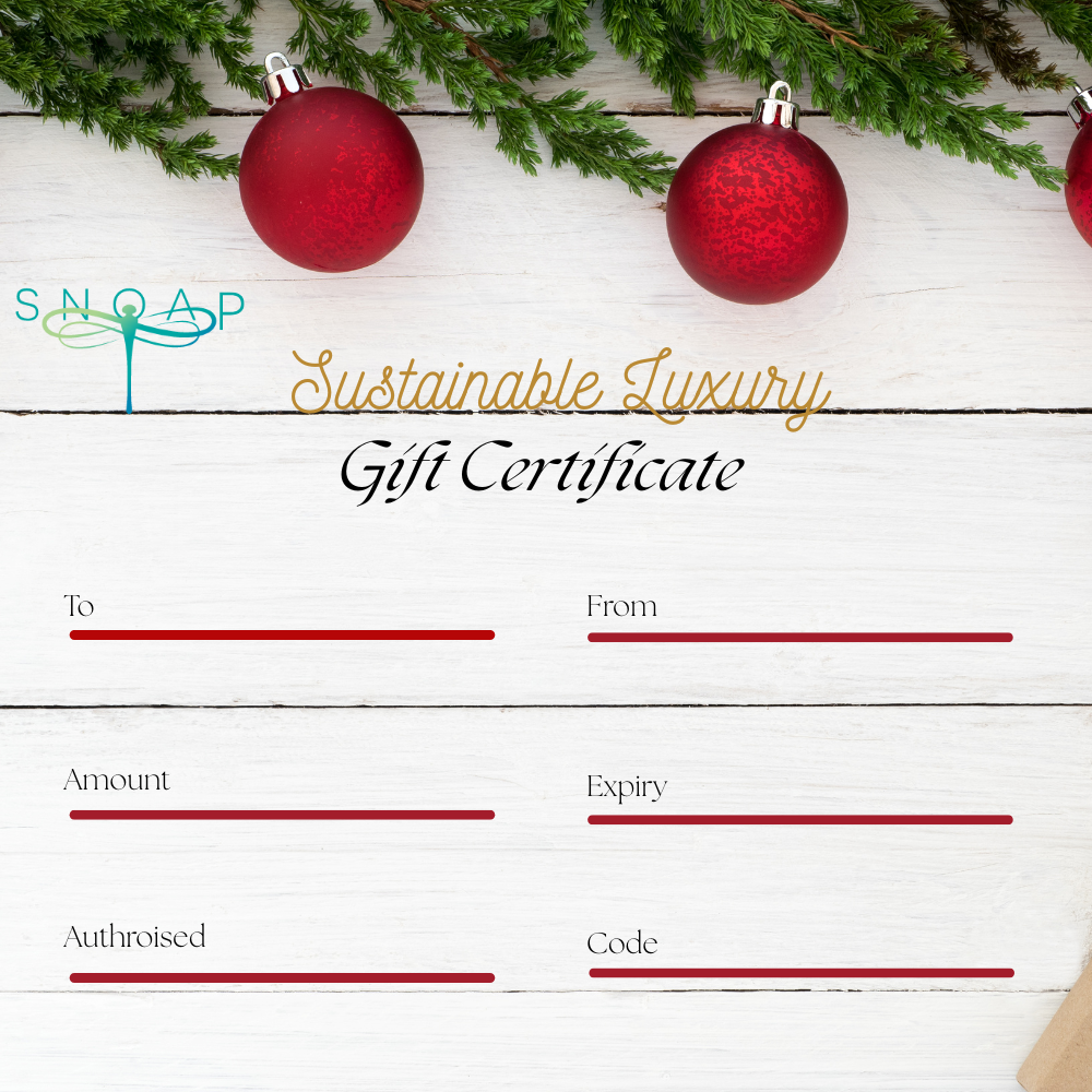 SNOAP Gift Card certificate