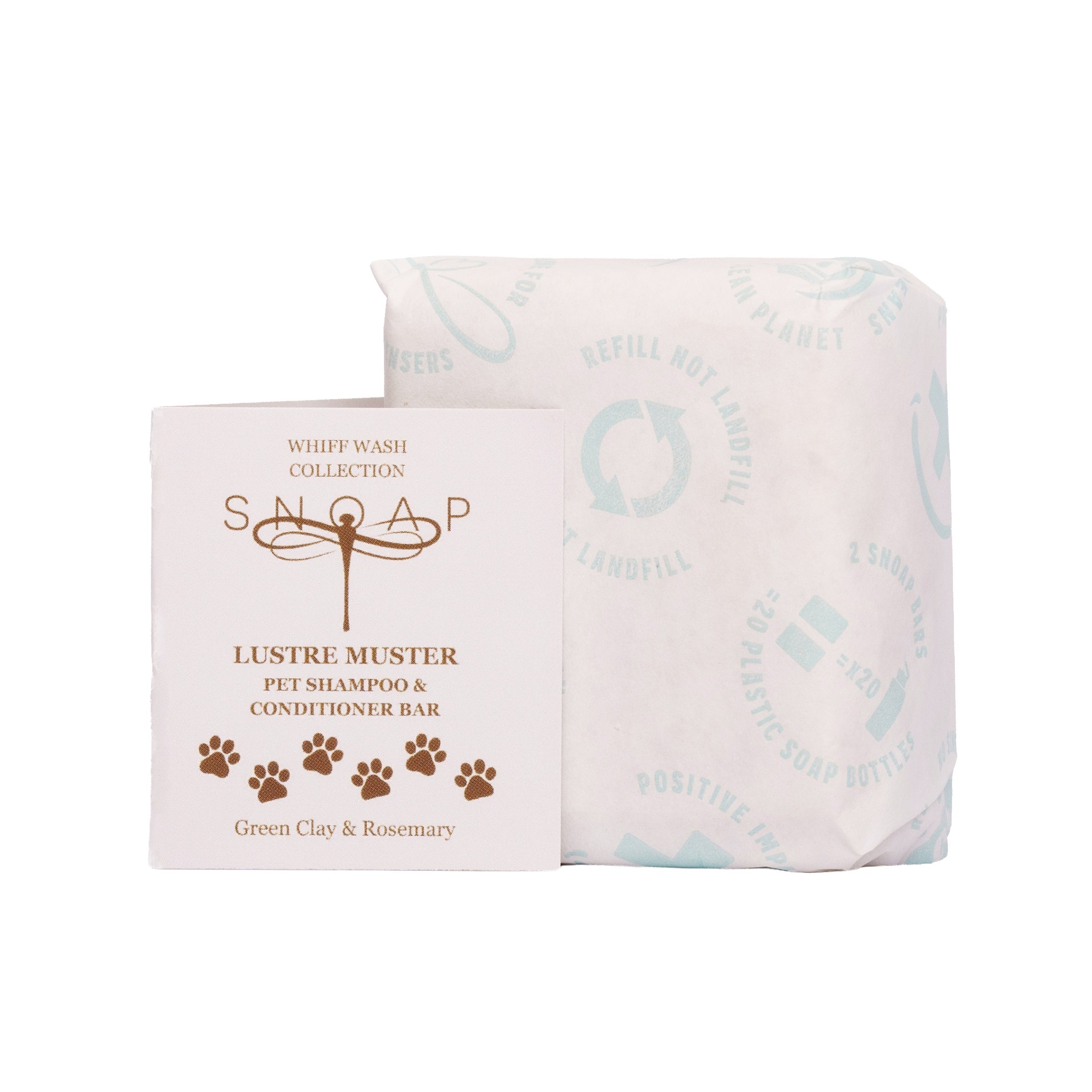 Lustre Muster - Rosemary Pet Shampoo & Conditioner Bar – Green Clay & Rosemary