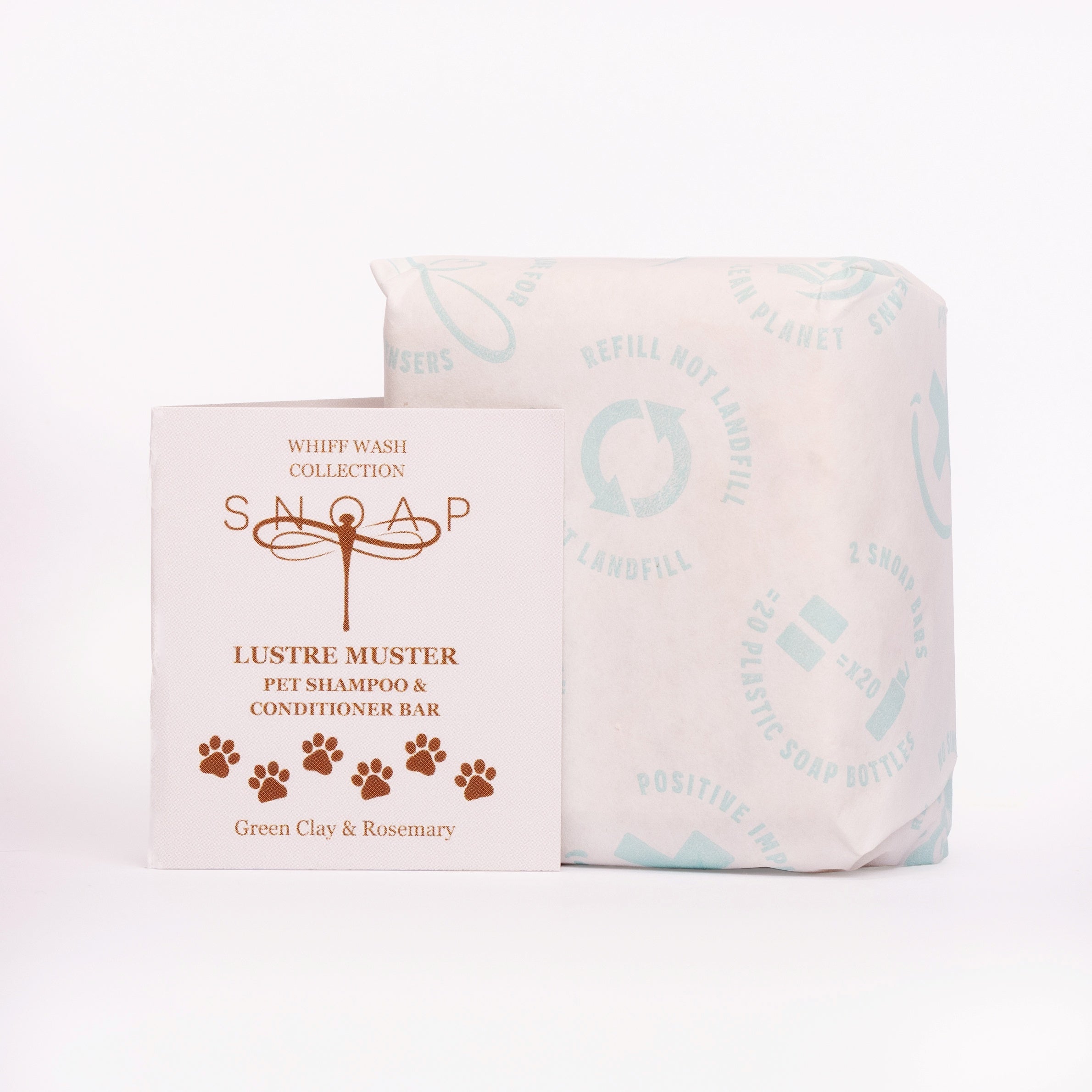 Lustre Muster - Rosemary Pet Shampoo & Conditioner Bar – Green Clay & Rosemary