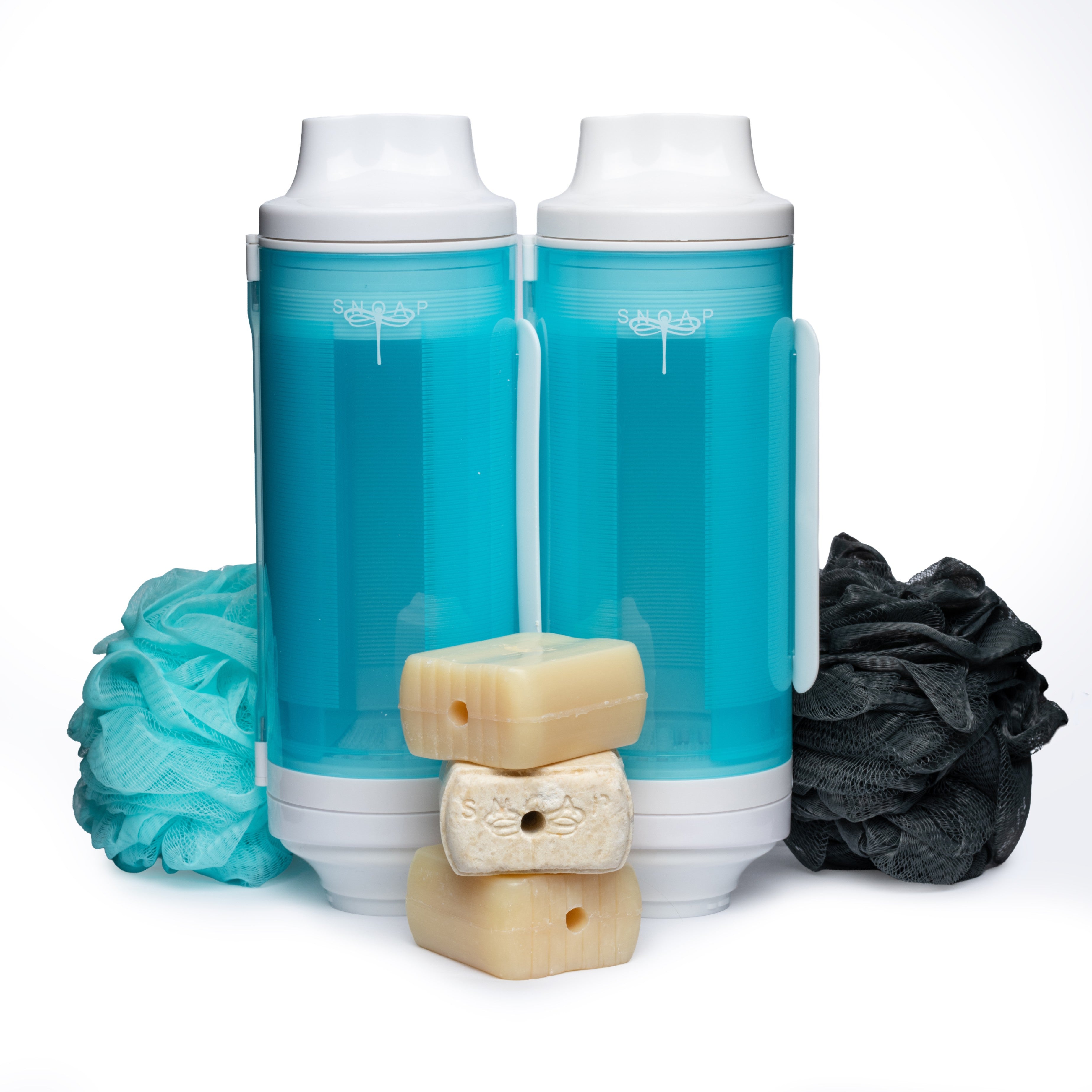 Wall Mounted Shampoo and Body Wash Dispenser Set