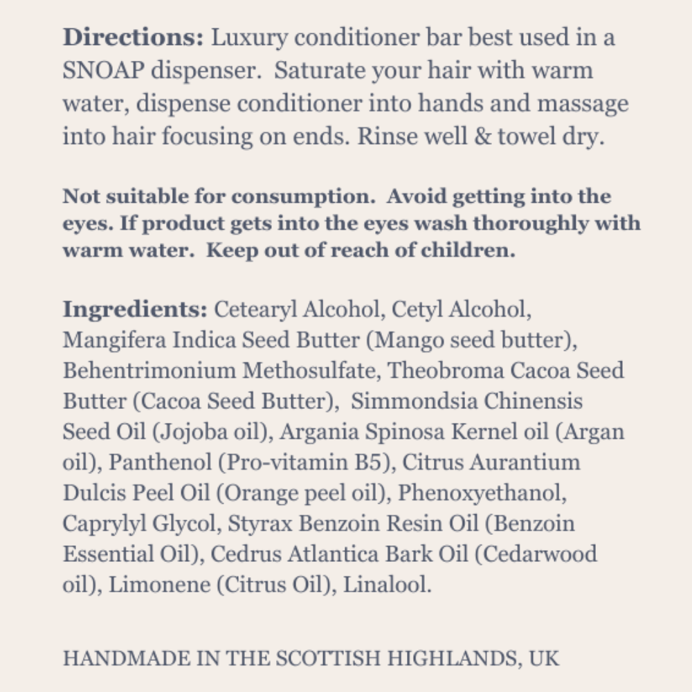 Quenching Conditioner - Sweet Orange & Argan Oil